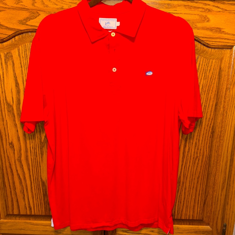 Southern Tide Vibrant Red Polo Shirt